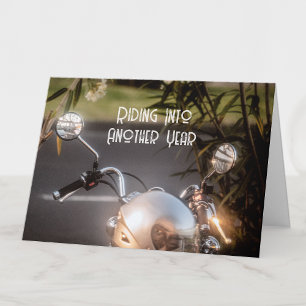 Moto Antiga, cartão de aniversário para ele