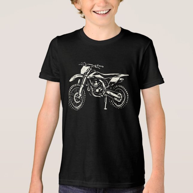 Moto de Motocross Grunge (Frente)