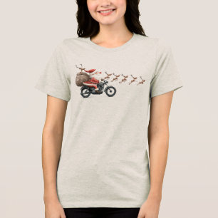 Moto de Natal do Papai Noel com Rena Voando