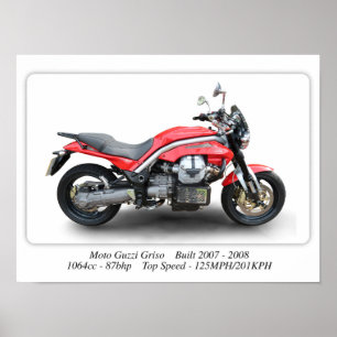 Moto Guzzi Griso - Poster de Impressão de tamanho