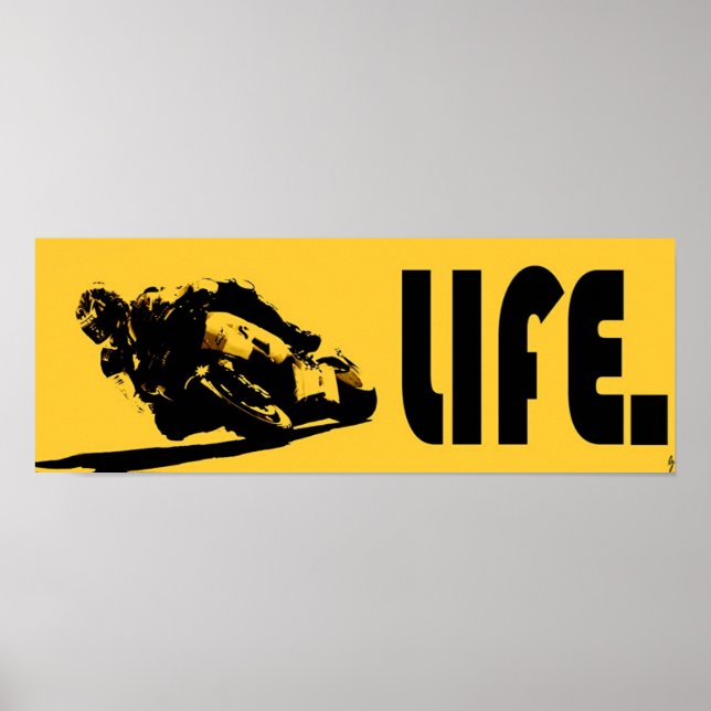 Moto Life Yellow Poster (Frente)