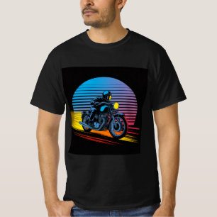 Moto Neon Retro — Camisa Masculina Cafe Racer
