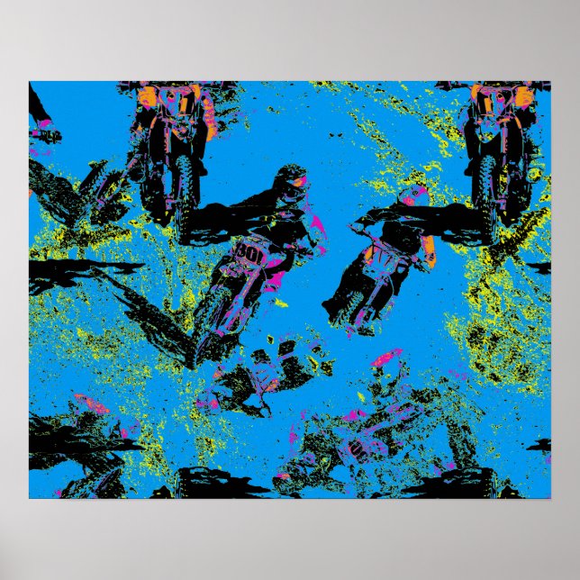 Moto-xing - Poster Motocross Racers (Frente)