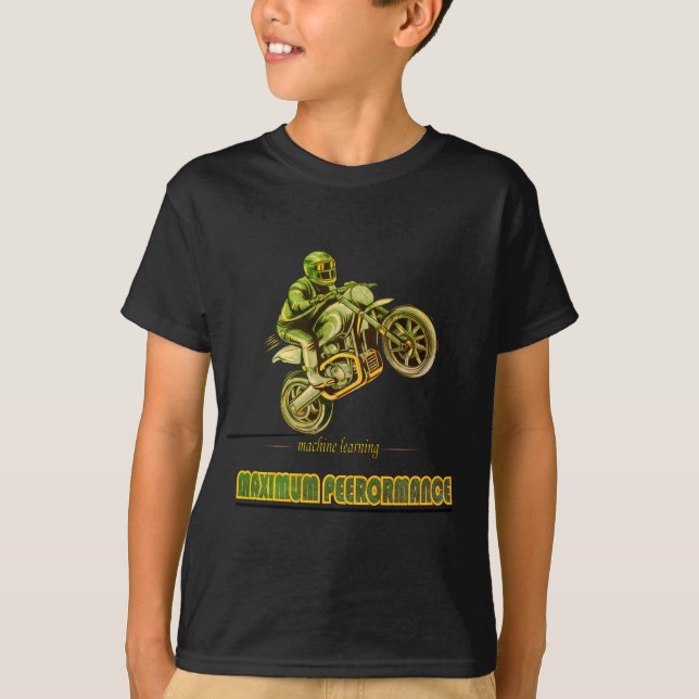 Motocicleta de camiseta desportiva (Frente)
