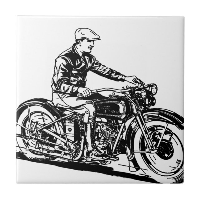 Motocicleta do vintage (Frente)