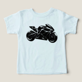 Motocicleta Futurista Vetor Preto Branco