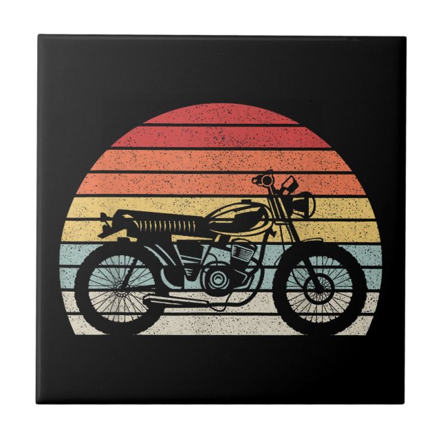 Motocicleta Retro Vintage (Frente)