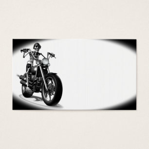 Motociclista de esqueleto