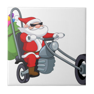 motociclista santa claus