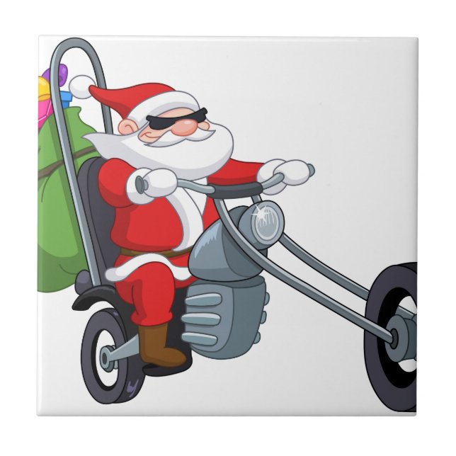 motociclista santa claus (Frente)