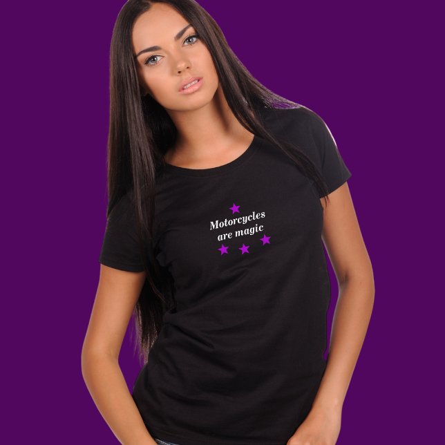 Motociclos são camiseta de moto mágica para mulher (Criador carregado)