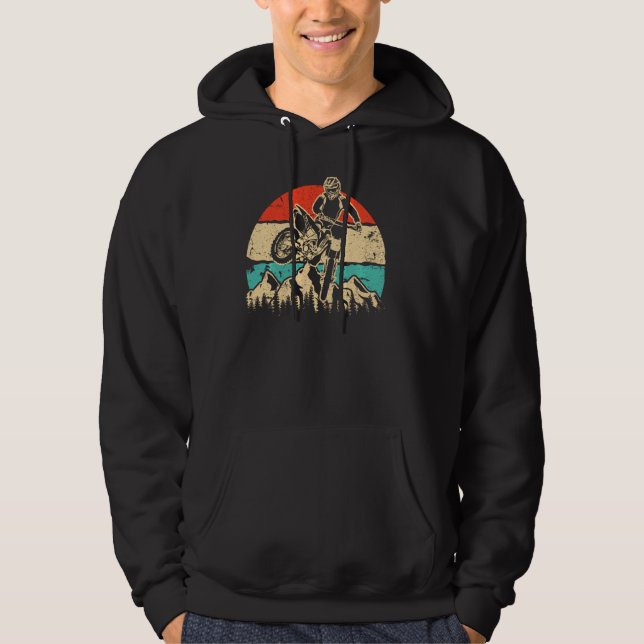 Motocross Vintage Dirt Bike Pullover (Frente)