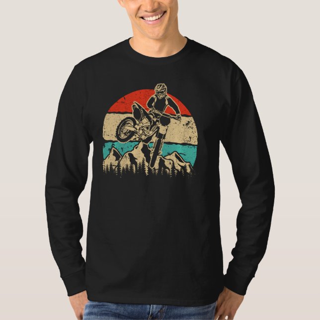 Motocross Vintage Dirt Bike Pullover (Frente)