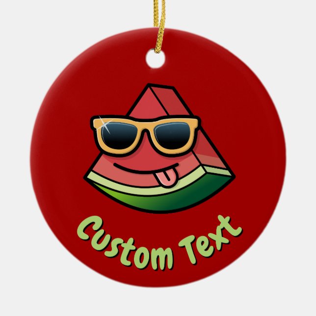 Motoon de Watermelon, ornamento cerâmico (Frente)