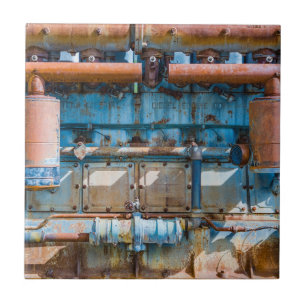 Motor a diesel imperial do Atlas antigo e enferruj