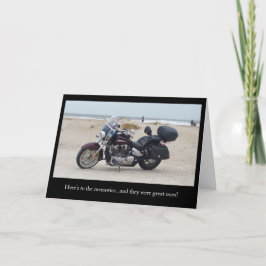 Motorcyle, do Cartão de condolências de Praia de B