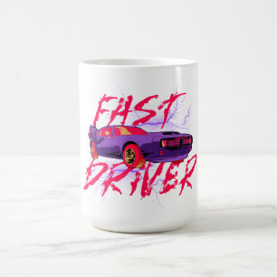 MOTORISTA RÁPIDO - CANECA DE CAFÉ roxa