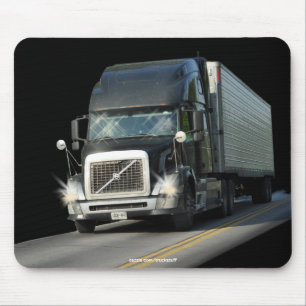 MOTORISTAS de CAMIÃO PRETOS Mousepad do CAMINHÃO