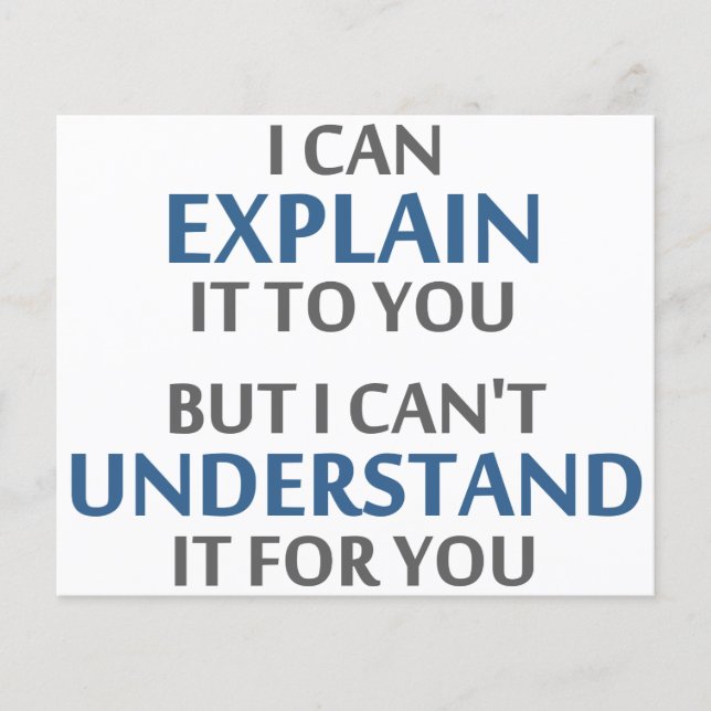 Motto engenheiro não consegue entender para você (Frente)