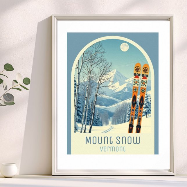 Mount Snow Vermont ski resort vacation Poster (Criador carregado)