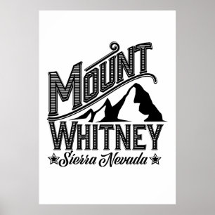 Mount Whitney Sierra Nevada Travel poster