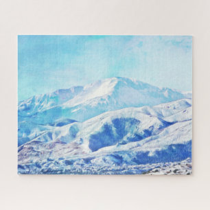 Mountain Snow Colorado Art Quebra-cabeça