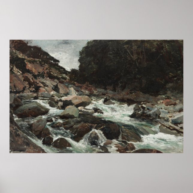 Mountain Stream, Otira Gorge (1893) Poster (Frente)