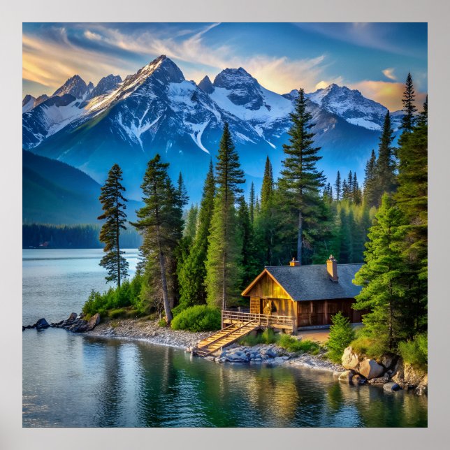 Mountain View Art Poster (Frente)