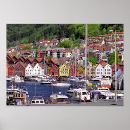 Mountainous Marina Poster