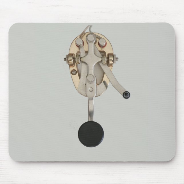 Mouse Code CW Key Computer Mousepad (Frente)