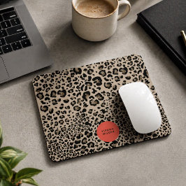 Mouse com Estampa de Leopardo | Mousepads Elegante