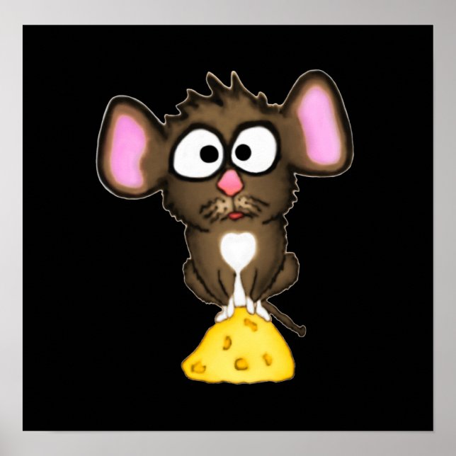 Mouse e Poster de queijo (Frente)