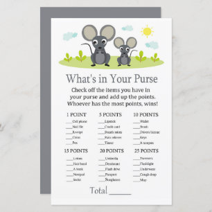 Mouse O que há no seu chá de fraldas de jogo