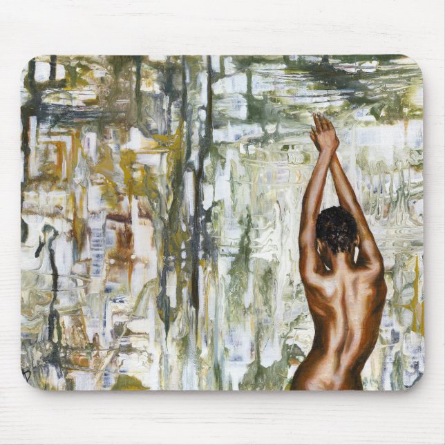 Mouse Pad 4 com Rachel Dolezal Art (Frente)