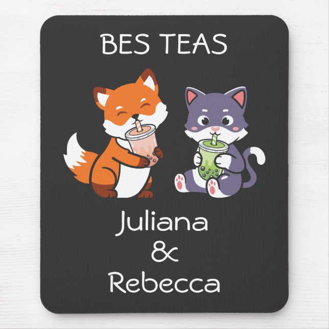 Mouse Pad Bes Teas Boba Bubble Tea (Frente)