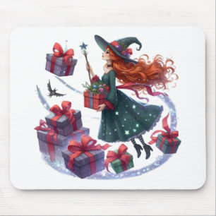 Mouse Pad Bruxa dos Presentes