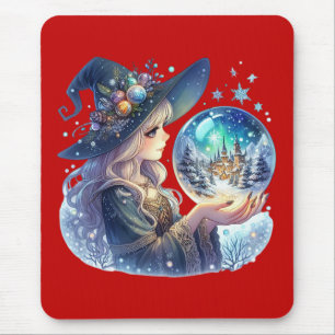Mouse Pad Bruxa Natalina