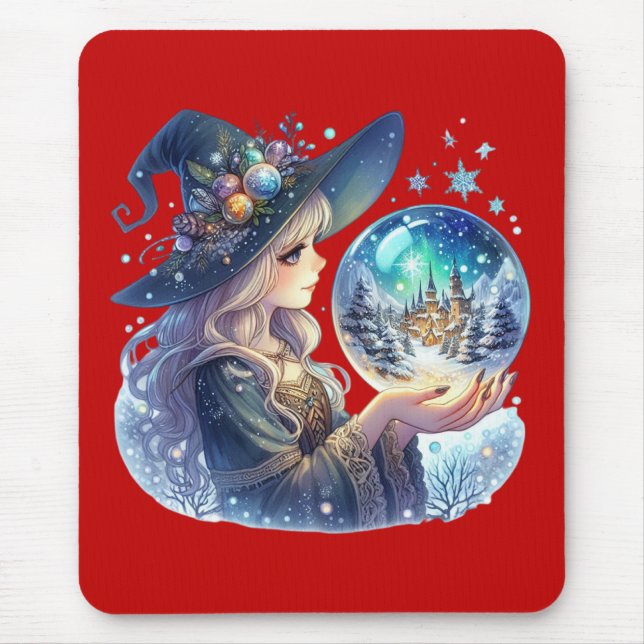 Mouse Pad Bruxa Natalina (Frente)