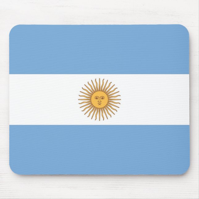 Mouse pad com bandeira da Argentina (Frente)