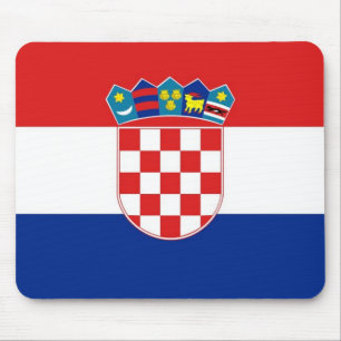 Mouse pad com bandeira da Croácia