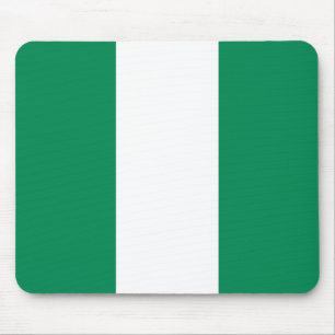 Mouse pad com bandeira da Nigéria
