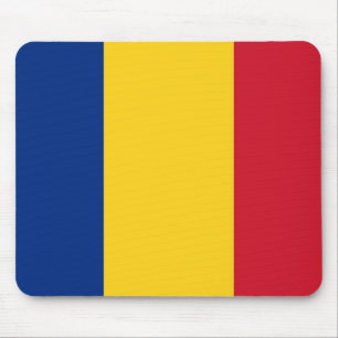 Mouse pad com bandeira da Romênia