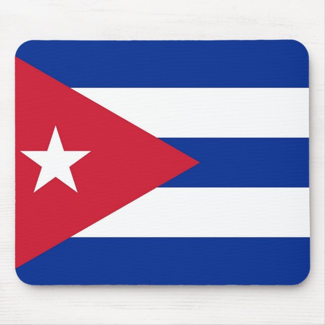 Mouse pad com Bandeira de Cuba (Frente)