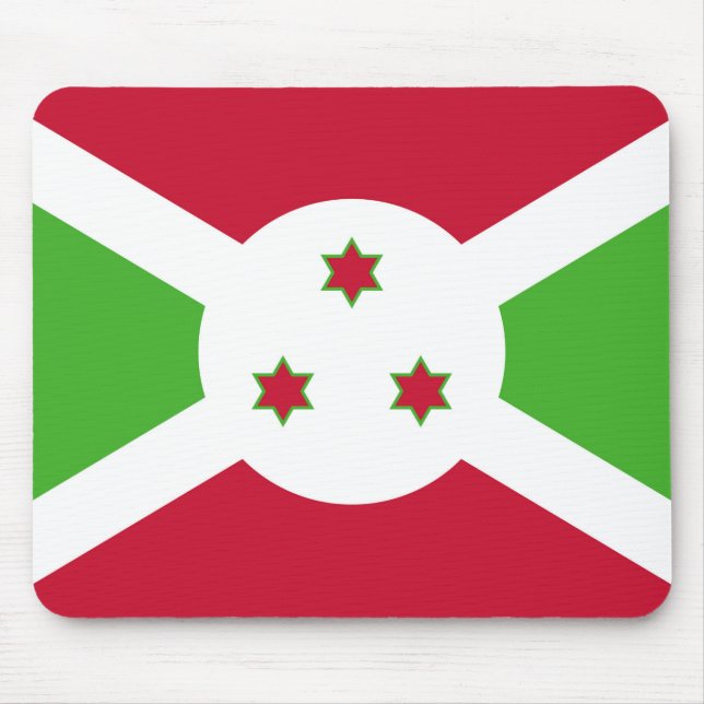 Mouse pad com bandeira do Burundi (Frente)