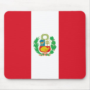 Mouse pad com bandeira do Peru