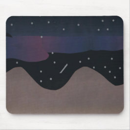 Mouse Pad com Céu de Montanha e Noite