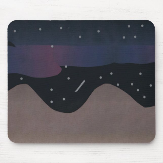 Mouse Pad com Céu de Montanha e Noite (Frente)