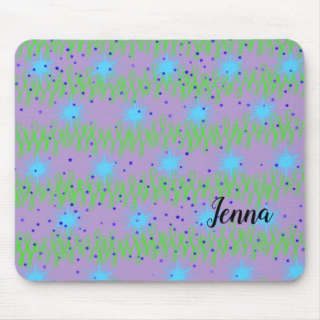 Mouse Pad com Design Blue Star (Frente)