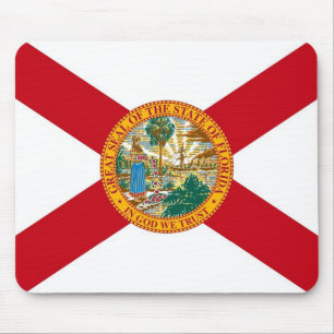 Mouse pad com Flag of Florida State - EUA