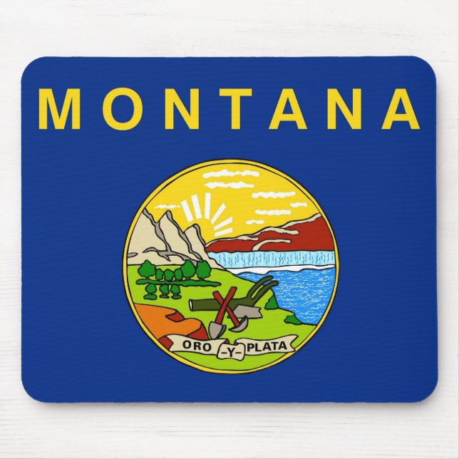 Mouse pad com Flag of Montana State - EUA (Frente)